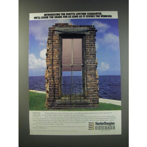 1991 Hunter Douglas Duette Shades Ad - We'll Cover the Shade
