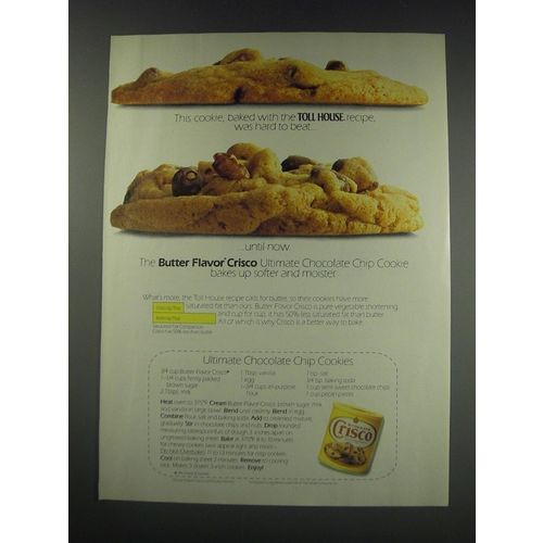 1991 butter Flavor Crisco Ad - Cookie Hard to Beat