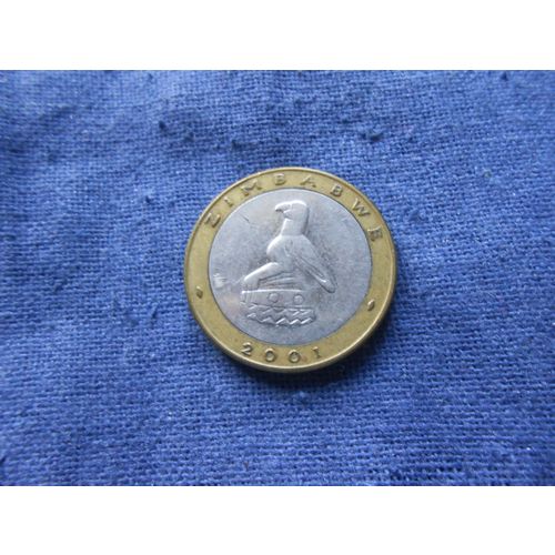 2001 ZIMBABWE $5 COIN.