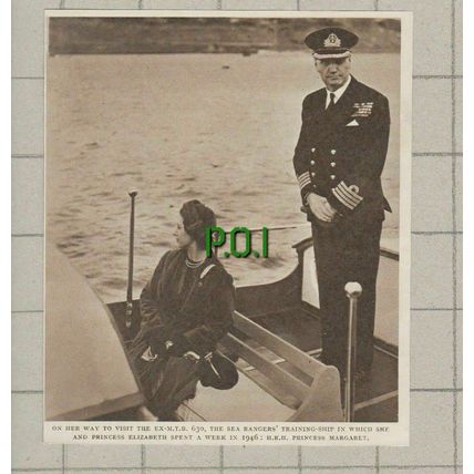 (4719) Princess Margaret On Way To EX MTB 630 Sea Rangers Ship - 1951 Clip