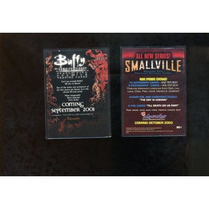 Buffy the Vampire Slayer Season 5 Promo Card B5-0 SARAH MICHELLE GELLAR NM