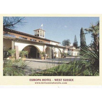 Europa Hotel Crawley West Sussex Postcard unused VGC