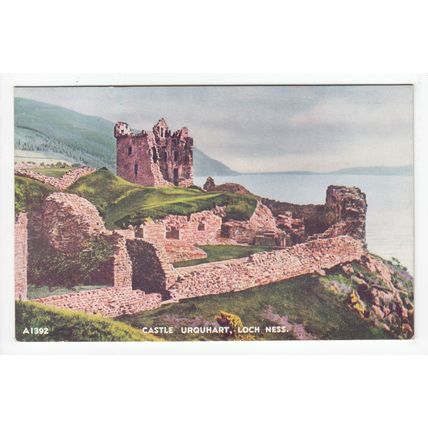Castle Urquhart Loch Ness Inverness-shire J B White Postcard A1392