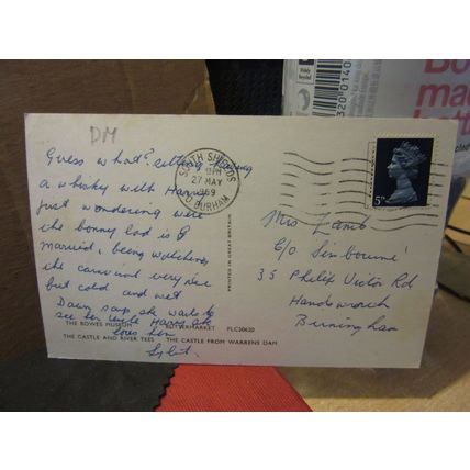 multiview, BARNARD CASTLE, Co. DURHAM used vintage postcard 1969 pm =