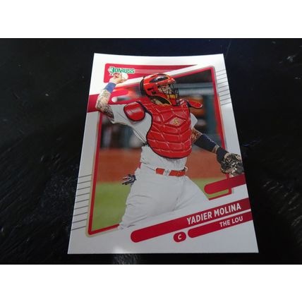 2021 Donruss Card # 172B Yadier Molina Variation Mint (9) St Louis Cardinals