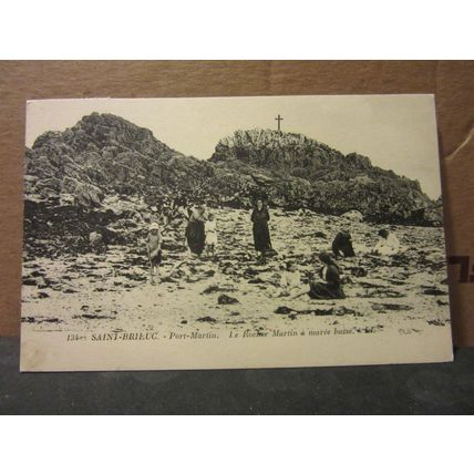 SAINT-BRIEUC- PORT MARTIN , FRANCE used antique postcard 1923 pm