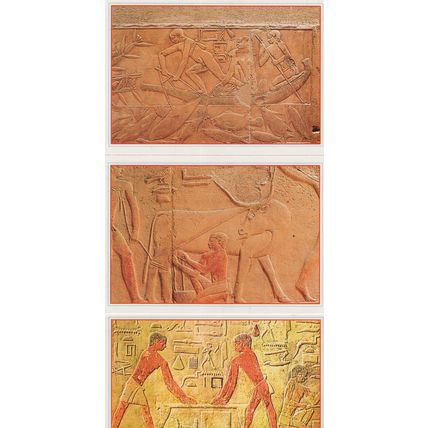 Sakkara Aidpt Tomp Kagmeny Grob 3x Egyptian Postcard s
