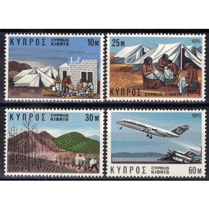 ZAYIX Cyprus 448-451 MNH Economy Industry Planes 083022S178