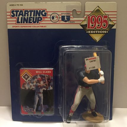 Still NEW 1995 Starting Lineup Will Clark figure - Texas Rangers