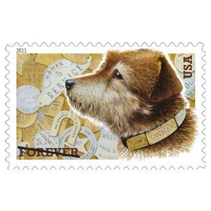 Owney The Postal Dog Sheet of 20 Current Rate Stamps Scott 4547