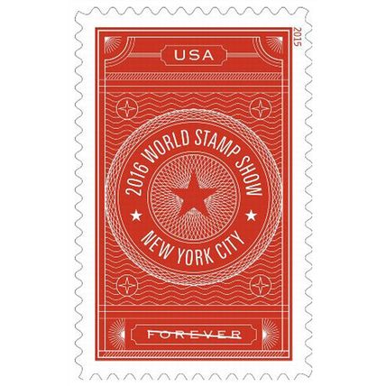 World Stamp Show NY 2016 Stamp Folio of 24 - Current Rate Stamps Scott 5062-63