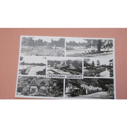 Valentines Real photo Postcard - Trentham scenes, Stoke on Trent - Staffordshire