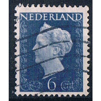 Netherlands 1947 SG642 ne156 Queen Wilhelmina 6c Used Stamp