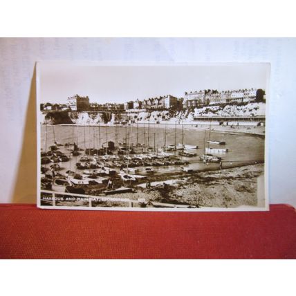 HARBOUR & MAIN BAY, BROADSTAIRS, KENT used postcard RP by Shoesmith 1961 pm =