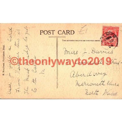 Walmer Castle, Kent, Rare Bingham Postcard 1924