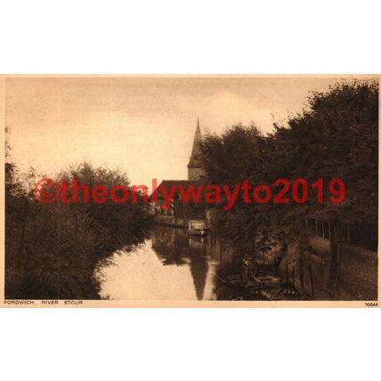 Fordwich, River Stour, Kent, Photochrome Postcard
