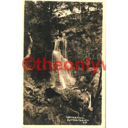 Waterfall, Sutton Clough, Yorks, Rare Postcard
