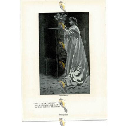 Indian Cabinet, Mrs Sydney Bristowe, Book Illustration (Print), c1910