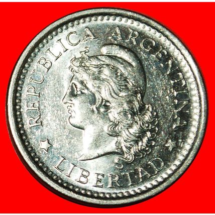STARS (1957-1962): ARGENTINA ★ 1 PESO 1960 MINT LUSTRE!★LOW START★NO RESERVE