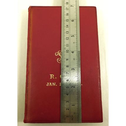 Antique Leather Bound Book Shrewsbury A Romance By S Weyman 1911 Evans Family