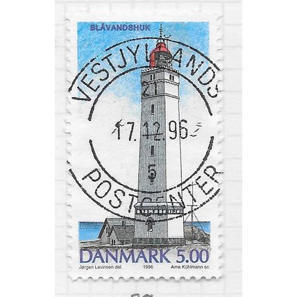 DENMARK DANMARK 1996 LIGHTHOUSES BLAVANDSHUK 5Kr USED