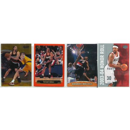 Rasheed Wallace 10x card lot incl Gold, Blue