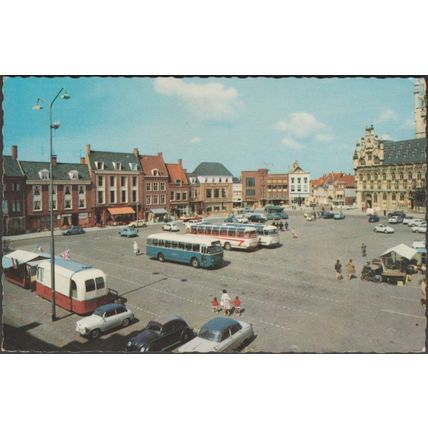 Markt met Stadhuis, Middelburg, c.1960s - De Muinck Briefkaart