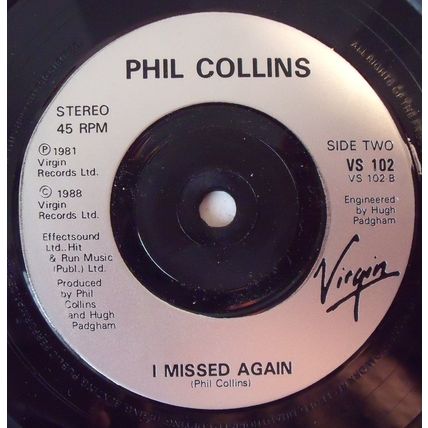 Phil Collins - In The Air Tonight - 88 Remix - 7" Vinyl - Graded Excellent