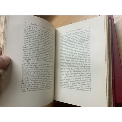 1894 WALTER SCOTT FAIR MAID OF PERTH ANDREW LANG NOTES VOLS 1 & 2 BOOKS (P8)