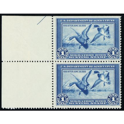 RW1, Mint NH Duck Stamps In Pair - Very Fresh! SCV $1550 - Stuart Katz