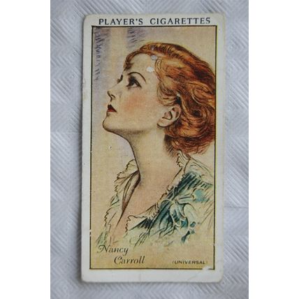1934 Players Film Stars No. 10 Nancy Carroll