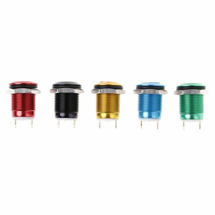 1Pc 2 Pins 12mm car computer waterproof momentary metal push button switch... 