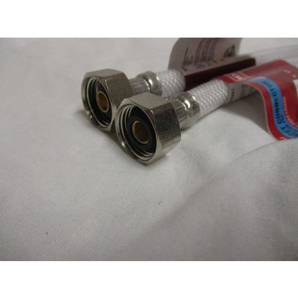 Faucet Connector Supply Line 1/2" Compression x 1/2" FIP x 12" 2 Pack