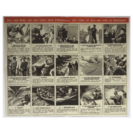 Original WW2 British Air Drop Propaganda Leaflet. Code 9x [1942].