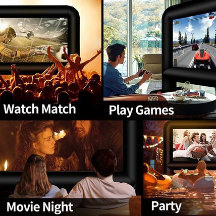 16 Feet Inflatable Movie Screen Outdoor, Inflatable Projector Screen with Blower