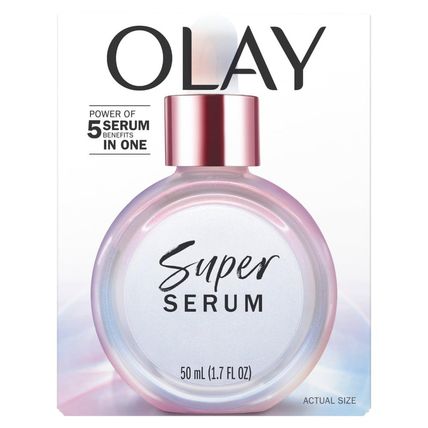 Olay Super Serum - Vitamin C & E, Niacinamide, Collagen Peptide, AHA - Glass Ski