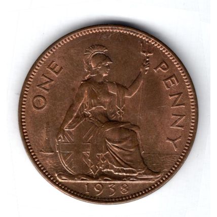 Great Britain. George VI. Penny 1938. dy16515