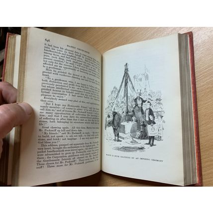 1914 CHARLES DICKENS MARTIN CHUZZLEWIT FIRESIDE EDITION FICTION HB BOOK (P4)