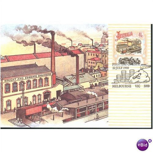 Australia FDI Postcard mint set 1990 - 'Boom Time'