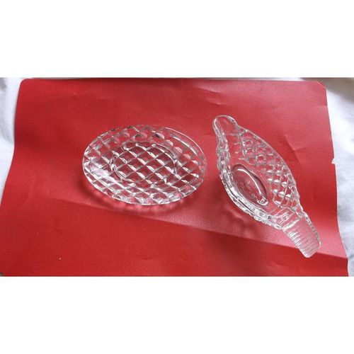 SAUCE OR CREAM SMALL BOAT WITH BASE GLASS (26/01)