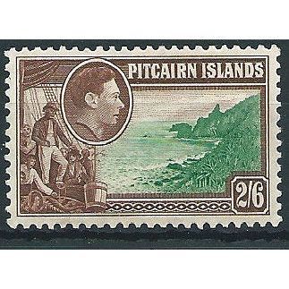 Pitcairn Islands 1940 SG8 2/6d Green & Brown Unmounted Mint ... .