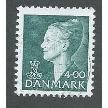 DEN 1997 4.00KR 'QUEEN MARGRETHE II' FINE USED (EBID43-048)