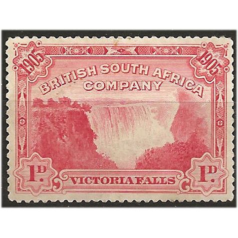 Rhodesia 1905 SG94 1d Red Victoria Falls Mounted Mint . ..