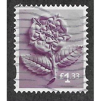 ENGLAND £1.33 'TUDOR ROSE' (EN44) FINE USED (EBID66-492)