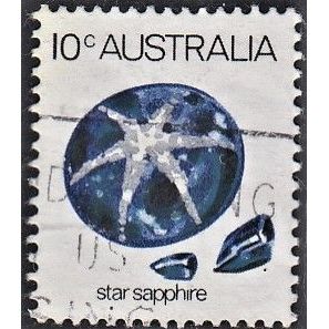 AUSTRALIA, 1974 10c Star Sapphire, SG 552a (Scott #562), used