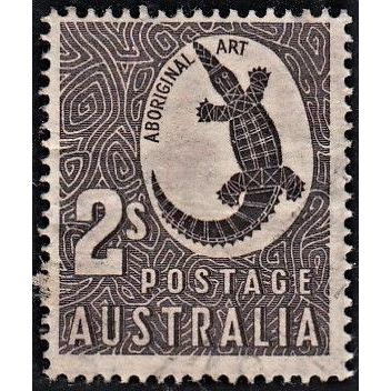 AUSTRALIA, 1948 2/- Aboriginal Art, SG 224 (Scott #212), used