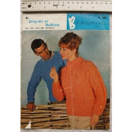 Vintage: Bairnswear No. 998 His & Hers sweater