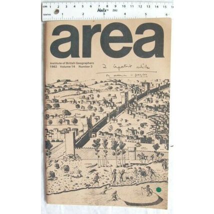 1982 Area, Institute of British Geographers Vol. 14 No. 3