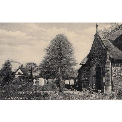 Rockland St Peters Church Norfolk Vintage Postcard
