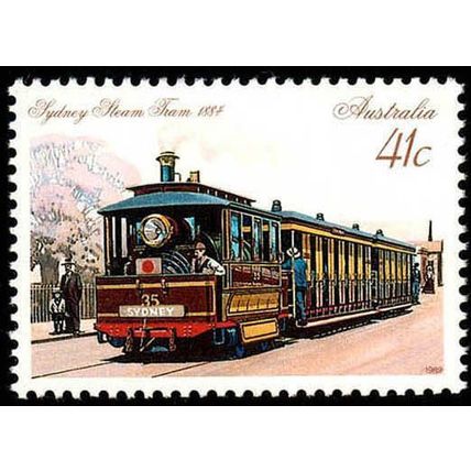 Australia 1989 Tram 41c Sydney MNH Steam Stamp